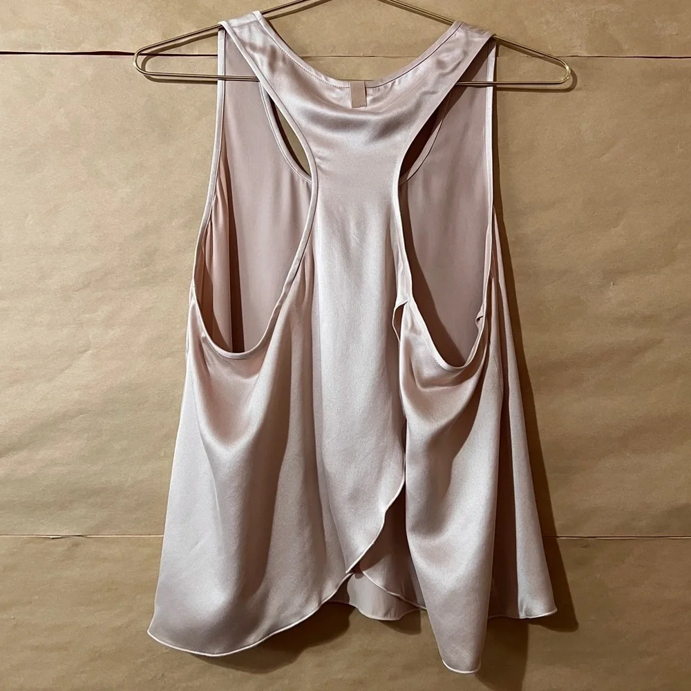 Lunya NWT Washable Silk Tulip Back Set Delicate Pink Pajamas Top & Shorts Size S